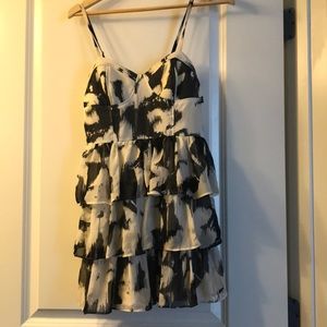 Flirty layered ruffle dress